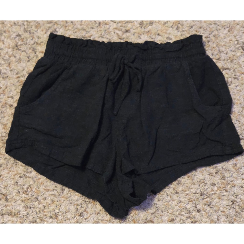 Aeropostale Elastic‎ Waist Shorts Women's Size XS Black